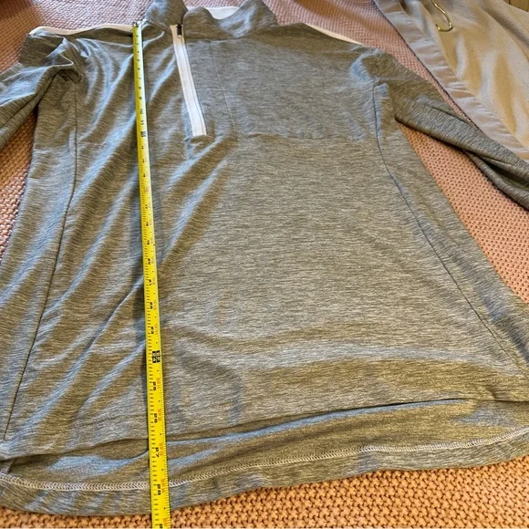 Under Armour Long Sleeve Dry Fit Zip Up Top Lightweight in Grey and White Size M - Picture 6 of 10